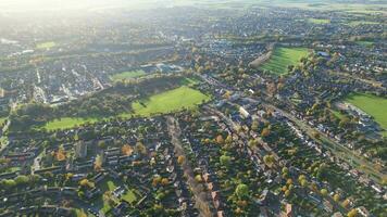 aérien vue de letchworth jardin ville de Angleterre Royaume-Uni. novembre 11ème, 2023 video