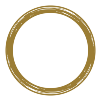 Zen Circle Icon Symbol in Gold Color. Zen Illustration for Logo, Art Frame, Art Illustration, Website or Graphic Design Element. Format PNG