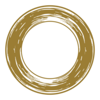 zen cirkel ikon symbol i guld Färg. zen illustration för logotyp, konst ram, konst illustration, hemsida eller grafisk design element. formatera png