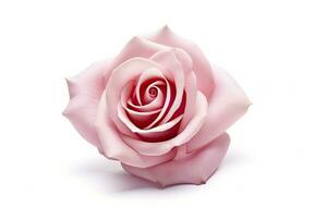 AI generated Pink rose isolated on white background. AI Generated photo