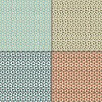 Four geometric seamless patterns. Can be used on textiles, wallpapers, surfaces, venue designs and as a background for cards and invitations vector