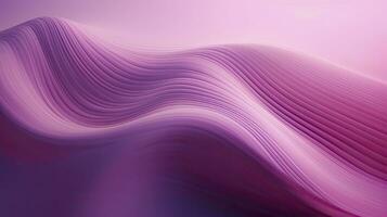 AI generated Abstract 3D image of digital waves in shades of pink and purple. AI Generated photo