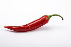 AI generated A Red chili pepper is isolated on a white background. AI Generated photo