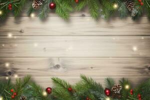 AI generated Christmas and New Year background. AI Generated photo