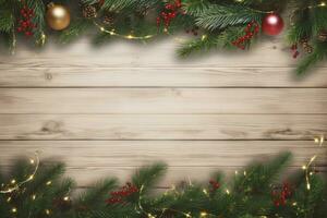 AI generated Christmas and New Year background. AI Generated photo