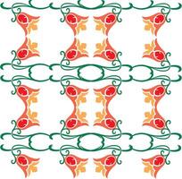 Rose Thorns Borders Set,Seamless tekstrura,Hippie vegetable fabric vector