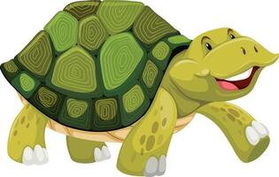 Cartoon character of tortoise vector