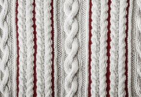 AI generated Knitted sweater texture, background with copy space. AI Generated photo