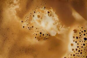 AI generated Coffee foam texture. AI Generated photo