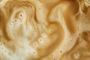 AI generated Coffee foam texture. AI Generated photo