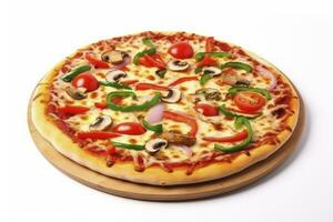 AI generated Pizza isolated on white background. AI Generated photo