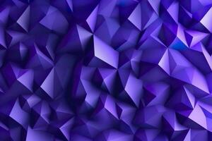 AI generated Purple Gradient Abstract Illustration. 3D triangle Background. Computer Art Design Template. AI Generative photo