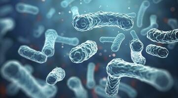 AI generated Legionella pneumophila Bacteria. Medical 3d illustration. AI Generated photo