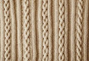 AI generated Knitted sweater texture, background with copy space. AI Generated photo