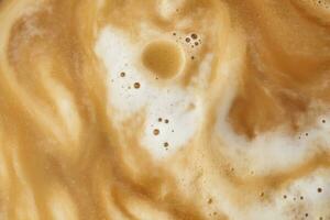 AI generated Coffee foam texture. AI Generated photo