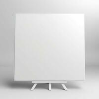 AI generated blank whiteboard on the wall. Generative AI photo