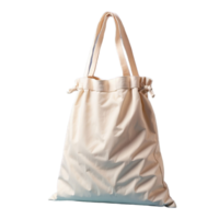 AI generated cotton bag isolated on transparent background png