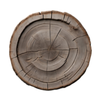 AI generated Weathered wood isolated on transparent background png