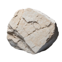 AI generated Limestone rock isolated on transparent background png