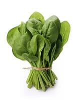 AI generated Bunch of spinach isolated on white background. AI Generated photo