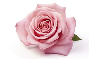 AI generated Pink rose isolated on white background. AI Generated photo