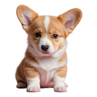 ai gegenereerd welsh corgi puppy geïsoleerd Aan transparant achtergrond png