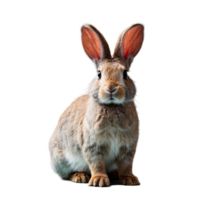 ai generiert ein Hase isoliert auf transparent Hintergrund png