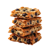 AI generated Savory raisin treats isolated on transparent background png