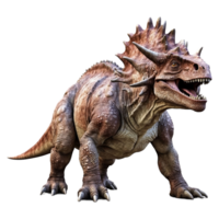 ai gegenereerd dinosaurus albertaceratops geïsoleerd Aan transparant achtergrond png