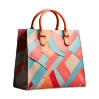 AI generated a bag for shopping isolated on transparent background png