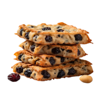 AI generated Savory raisin treats isolated on transparent background png