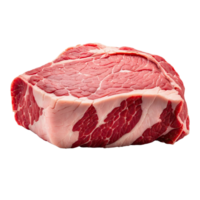 ai gegenereerd bereid rauw rundvlees of steak voor Koken geïsoleerd Aan transparant achtergrond png