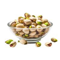 AI generated Pistachio that is cooked by heat isolated on transparent background png