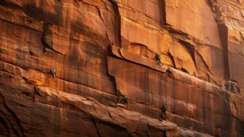 AI generated rocks sandstone cliffs landscape photo