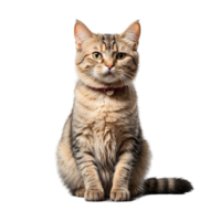 AI generated Portrait of a cat isolated on transparent background png