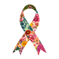 AI generated Unity, Strength, and Solidarity. World Cancer Day Ribbon with Symbolic Elements isolated on transparent background. AI Generated png