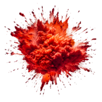 AI generated Transparent Explosion Border. AI Generated png