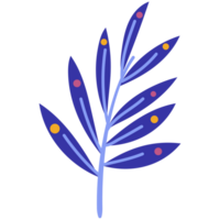 AI generated a blue plant with dots on it png