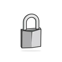 Padlock vector. Padlock For Secure Password vector illustration. Cyber security digital data protection concept