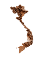 mapa do Vietnã dentro velho estilo, Castanho gráficos dentro uma retro estilo vintage estilo. Alto detalhado 3d ilustração png