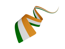 3d Flag Of India 3d Shiny Waving Flag Ribbon, 3d Illustration png