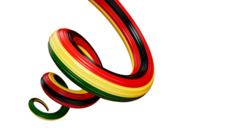 3d drapeau de Zimbabwe, 3d spirale brillant ruban drapeau de Zimbabwe, 3d illustration png