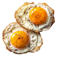 AI generated Sunny-Side-Up Eggs on Transparent Background png