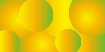 Yellow gradient circles background. Vector illustration.