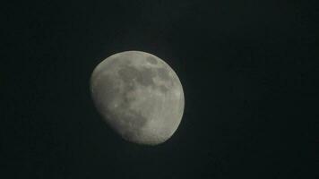 måne i kväll himmel video