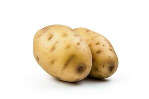 AI generated Potato isolated on white background. AI Generated photo