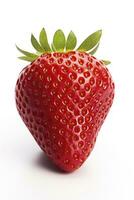 AI generated Strawberry isolated on white background. AI Generated. photo