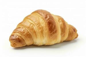 AI generated Croissant isolated on white background. AI Generated photo