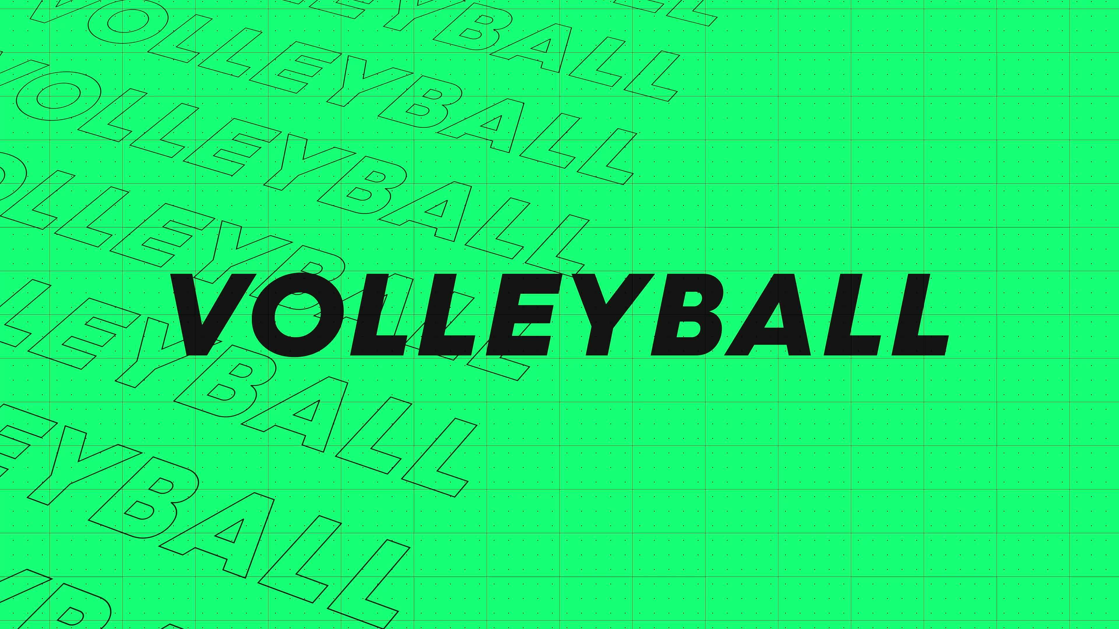 Volleyball green rows intro stream up attractive show screen seamless