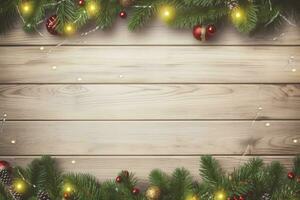 AI generated Christmas and New Year background. AI Generated photo